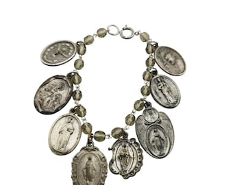 Vintage Religious Charm Bracelet (A8778)
