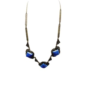 Vintage Art Deco provavelmente colar checo (A1002)