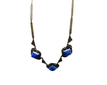 Vintage Art Deco Probably Czech Necklace (A1002)