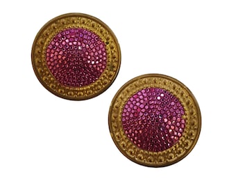 Vintage Signed Richard Kerr 80s Earrings As Is (A5209)