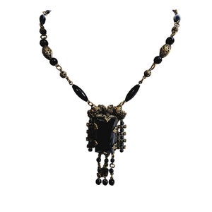 Antique Spectacular Signed Czechoslovakia Necklace (A1428)
