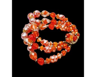 Vintage West Germany Glass Bracelet (A1476)