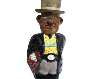 Antique Porcelain Man Figural Decanter (A5013)