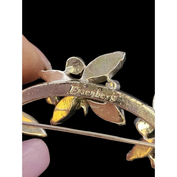 Vintage Signed Eisenberg Rhinestone Flower Brooch (A5699) - Etsy