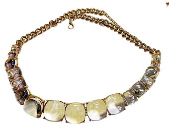Vintage Lucite Chain Belt (A4188)
