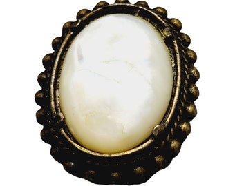 Vintage Abalone Shell Brooch or Connector (A1123)