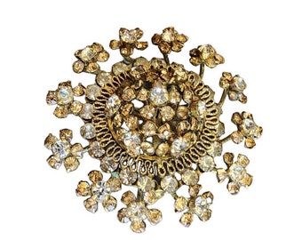 Vintage Signed Austria Rhinestone Brooch (A3053)