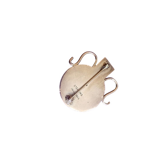 Heavy Sterling Monogrammed Jug Brooch (A1932) - image 3