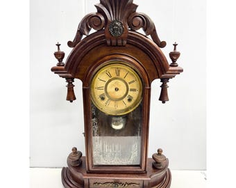Vintage Ansonia Clocks Co New York Mantle Parlor Clock