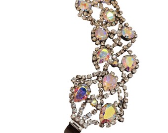 Spectacular Wowza Unside Wide Blingy Rhinestone Bracelet (A2354)