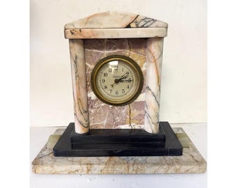 Antique Telechron Marble Mantle Clock