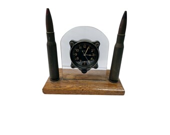 Antique Elgin National Clock Co Bullet Table Top 8 Day Clock