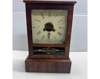 Vintage Mantle Clock Roman Numerals and Eight Day Movement