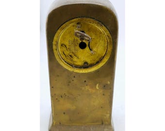 Antique Egyptian Bronze Egyptian Revival Tombstone Clock (11k)