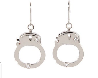 Handcuff earrings sugar ny gold or silver