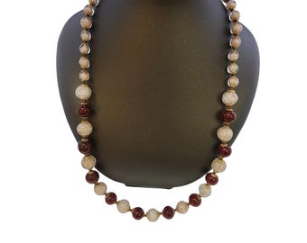 Stunning All Glitter Glass Beaded Older Necklace (A5652)
