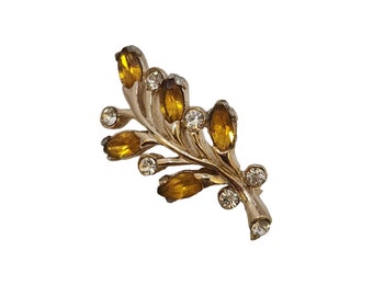 Vintage Well-Made Rhinestone Brooch (A3617)