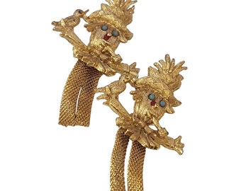 Vintage Pair of Scarecrow Scatter Pins - Set of 2 (A4470)