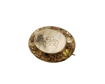 Antique Low Carat Tests at 10kt Victorian Brooch (A5312)