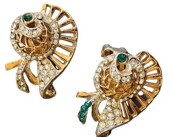 Vintage Unsigned Jomaz Style Clip Earrings (A2907)