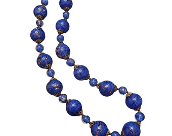 Vintage Beautiful Murano Beaded Necklace (A2342)