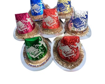 1950s Vintage Party Hats Rock and Roll Theme (Pack of 7)