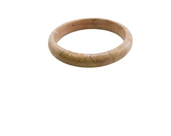 Vintage Stone Bangle Bracelet with Crack (A8113)