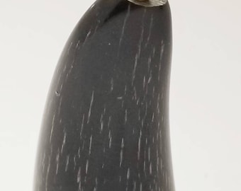 Vintage NOS made in Japan upside down huge buffalo horn charm pendant