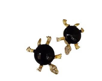 Fabulous And Unique Glass Designer Turtle Earrings (A8763)