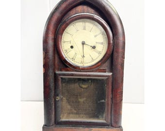 Antique Eight Day and 30 Hour Brass WM. L. Gilbert & Co. Beehive Mantle Clock