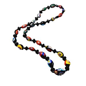 Wunderschöne Millefiori Vintage Glasperlen Halskette (A1530)