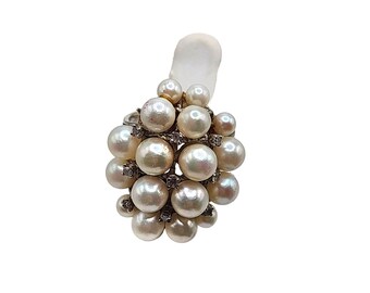 14KT Pearl & Diamond Vintage Ring (A5041)