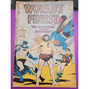 Vintage Worlds Finest # 102 1959 Krypton Comic Book (A3072)
