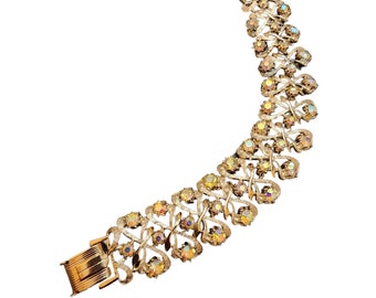 Vintage Signed Art Arthur Pepper Rhinestone Bracelet (A2187)