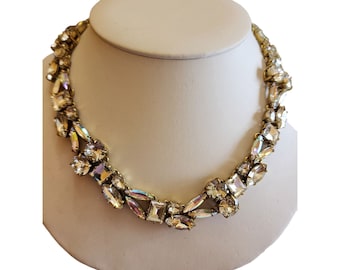 Vintage J. Crew Spectacular Rhinestone Necklace (A2250)