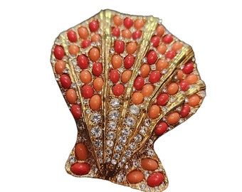 Vintage Signed KJL China Brooch (A4510)