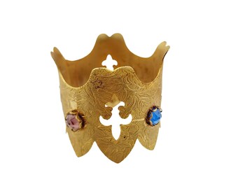 Vintage Unique Hand Made Crown Ornament, Scarf Holder, Cat Crown, Napkin Ring etc