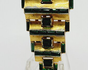 Art Deco Retro Dress Clip w/ Invisiable Stones (A200)