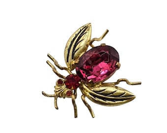 Vintage Signed Czecho Bug Fly Insect Brooch (A9142)