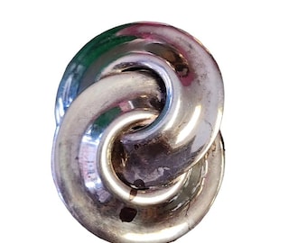 Vintage MCM Mexico Sterling Signed Free-form Brooch (A5738)