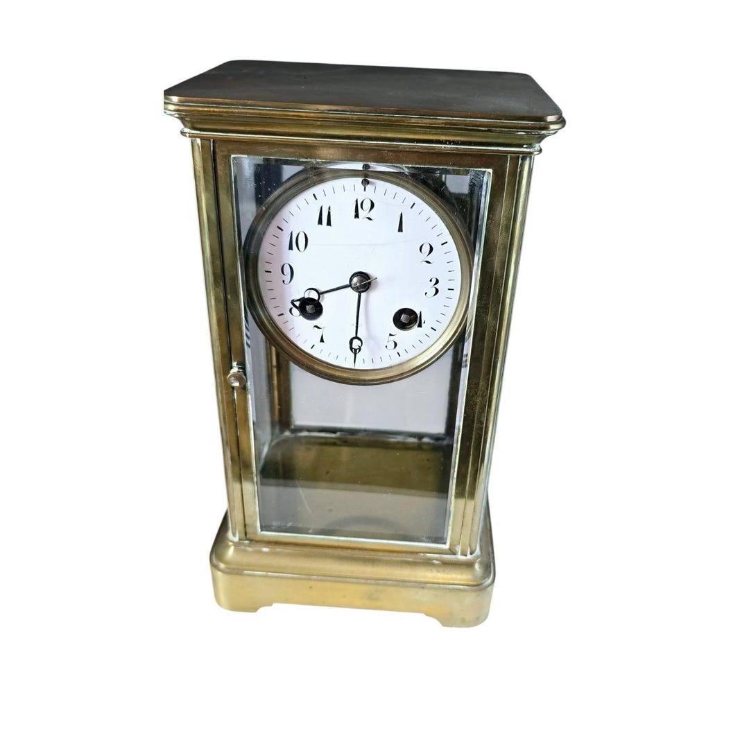 Antique Ad Mougin Deux Medaille French 1800s Regulator Mantel