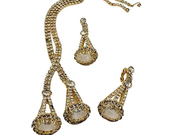 Vintage Spectacular Unsigned Designer Quality Rhinestone Set (A1225)