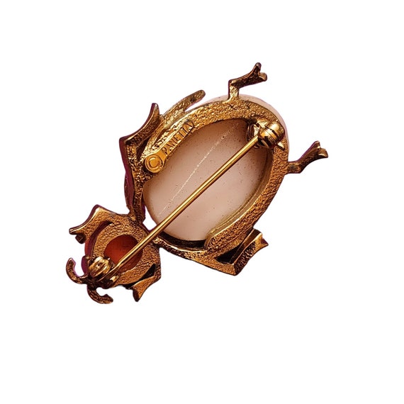 Vintage Panetta Signed Glass Bug Brooch (A2093) - image 5