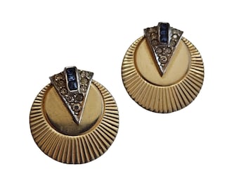 Vintage Signed Boucher Clip Earrings (A2154)