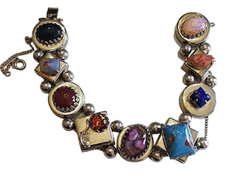 Vintage All Glass Slide Bracelet (A2872)