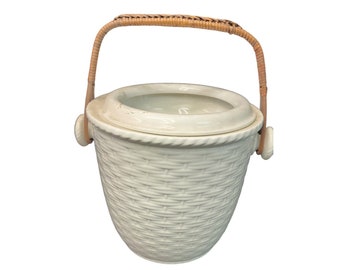 Antique Basket Weave Chamber Pot
