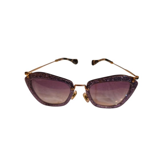 Miu Miu Purple Gradient Sunglasses with Gold Accents Miu Miu MU 52YS Sunglasses | Free Shipping | EZContacts.com main image 3