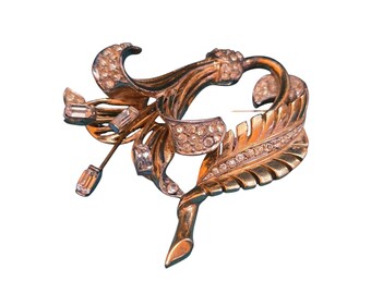 Stunning Boucher 3089 Lilly Flower Brooch (A6543)