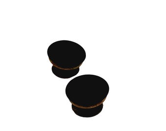 Antique 10kt Gold Cufflinks/Studs With Enamel Front (A5287)