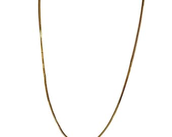 Estate 18 kt Gold 21" Foxtail Chain Necklace (A5537)
